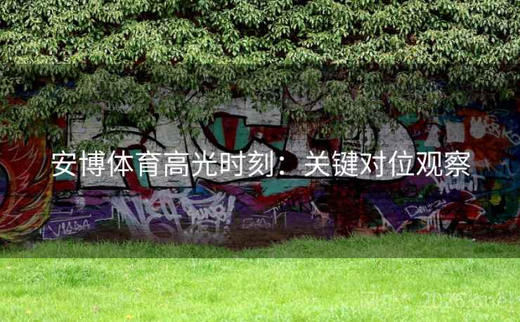 安博体育高光时刻：关键对位观察